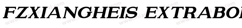 FZXiangHeiS ExtraBol字体转换